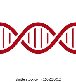 Vector DNA double helix symbol