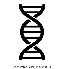 Vector DNA Glyph Icon Design
