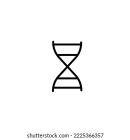 Vector dna helix icon, with a simple modern look