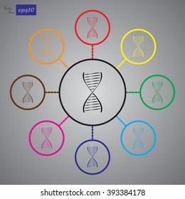 Vector DNA icon
