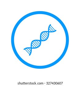 Vector DNA icon. Flat design style eps 10