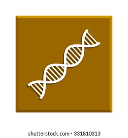 Vector DNA icon. Flat design style eps 10