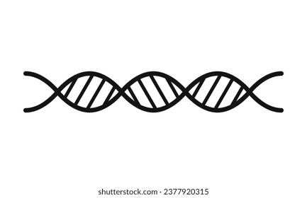 Vector dna icon flat template dna icon template vector illustration.