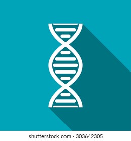 vector DNA molecule icon