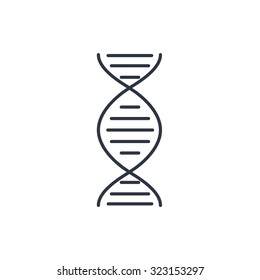 vector DNA molecule icon