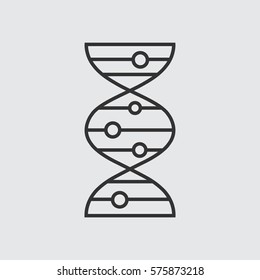 vector DNA molecule icon