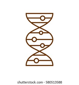 vector DNA molecule icon