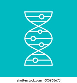 vector DNA molecule icon