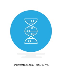 vector DNA molecule icon