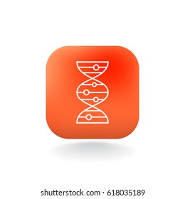 vector DNA molecule icon