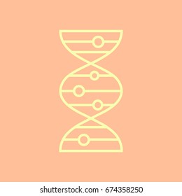 vector DNA molecule icon