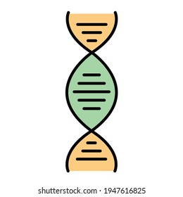 Vector DNA Outline Icon Design
