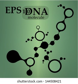 Vector DNA scientific molecule structure pattern illustration. New molecular eps10 vector medical illustration.