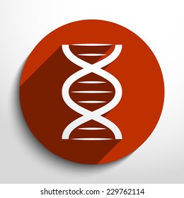 Vector DNA web icon. Eps10. 