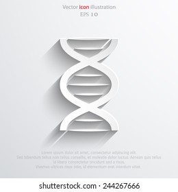 Vector DNA web icon Eps10.
