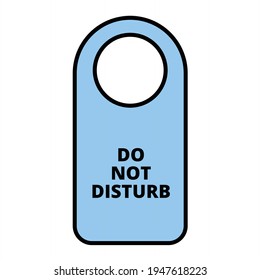 Vector Do Not Disturb Outline Icon Design
