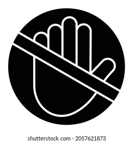 El vector no toca el diseño de iconos glifos
