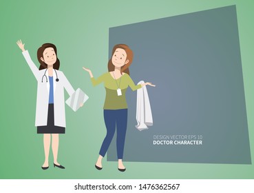 vector of doctor character design