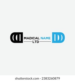 vector doctor office logo template.and madican logo