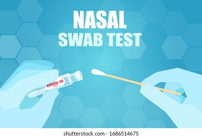 Vector of a doctor performing a nasal swab laboratory test in hospital lab
 - Shutterstock ID 1686514675