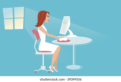 Vector doctor researching