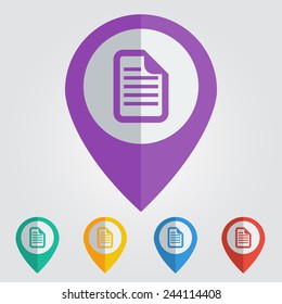 Vector document flat