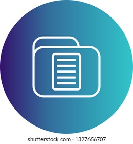  Vector Document Folder Icon
