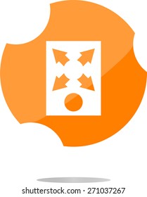 vector Document folder sign. full screen symbol. Bookkeeping management