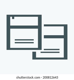 Vector document icon