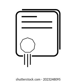 vector document icon for finance or corporate field