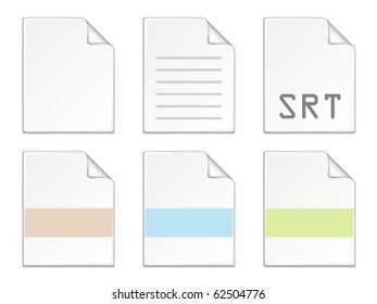 vector document icon templates