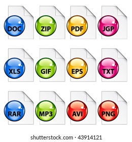 vector document icons