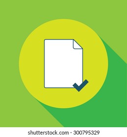 Vector Document Illustration, Flat design style