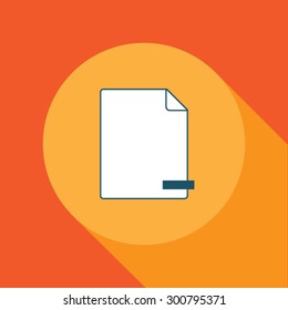 Vector Document Illustration, Flat design style