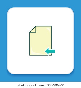Vector Document Illustration, Flat design style