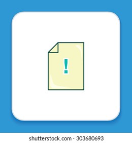 Vector Document Illustration, Flat design style