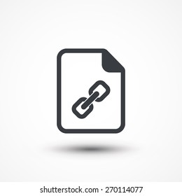 Vector Document Link Icon