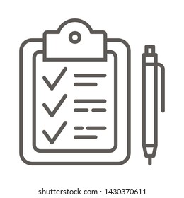Vector document with pen icon.