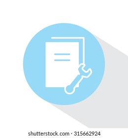 Vector Document Settings Icon
