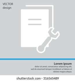 Vector Document Settings Icon