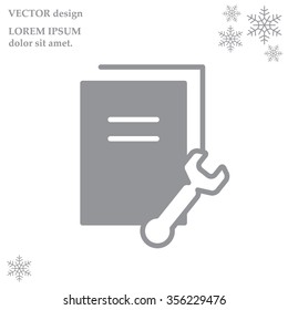 Vector Document Settings Icon