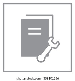 Vector Document Settings Icon