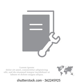 Vector Document Settings Icon