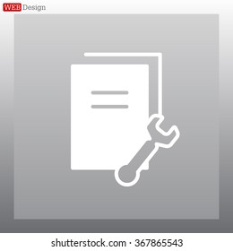 Vector Document Settings Icon