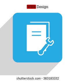 Vector Document Settings Icon