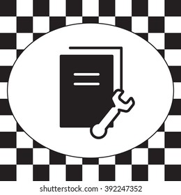 Vector Document Settings Icon