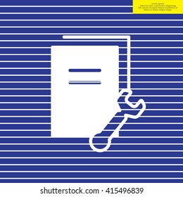 Vector Document Settings Icon