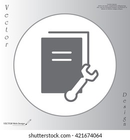 Vector Document Settings Icon