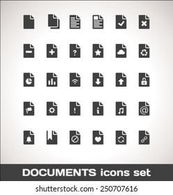 Vector Documents Icon Set