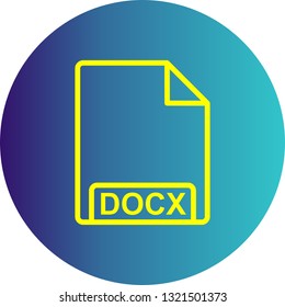  Vector DOCX Icon

